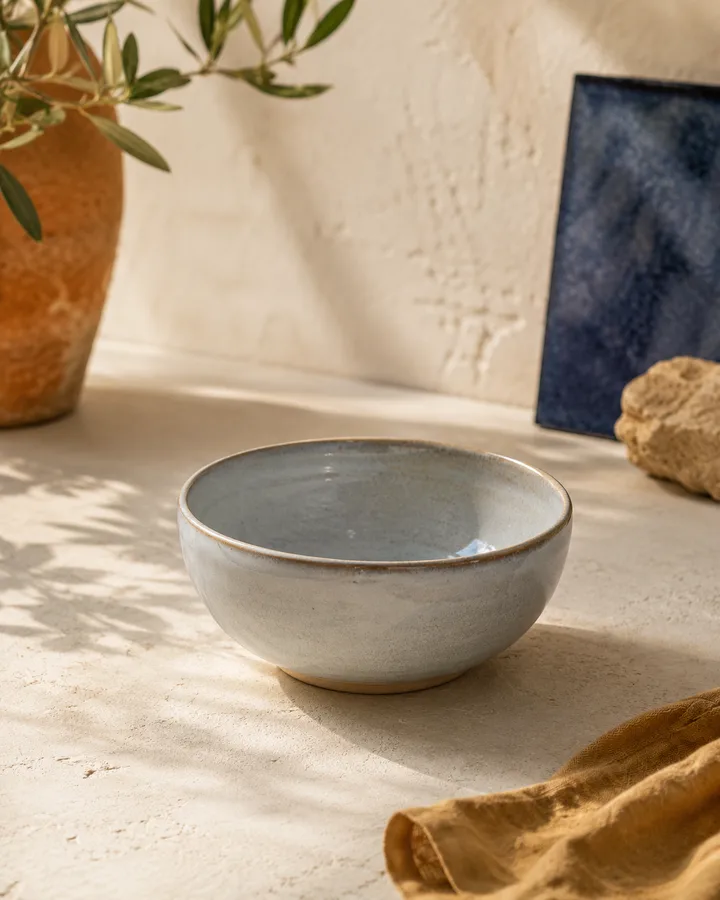 Cereal Bowl in Morning Mist glaze.
